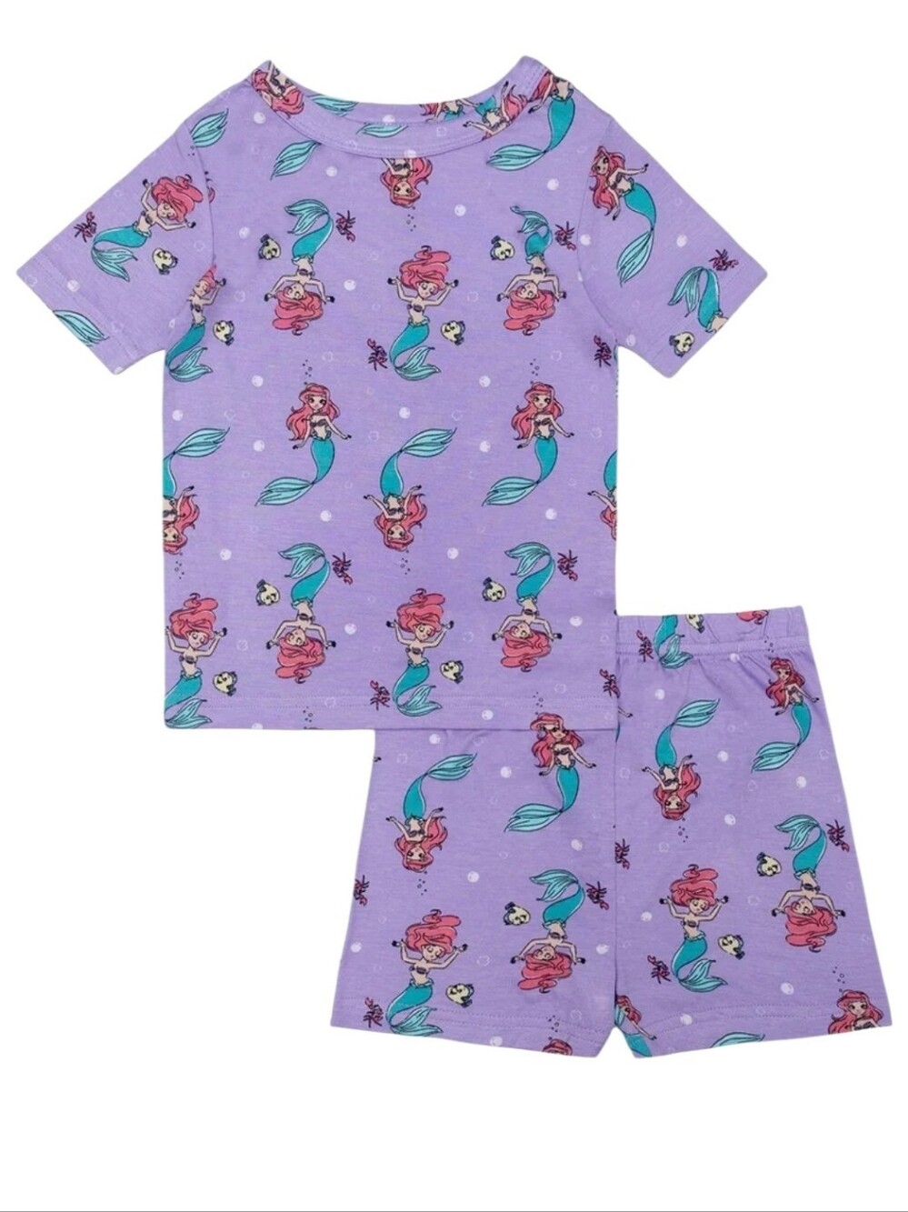 Disney Little Mermaid Character Viscose Pj Set